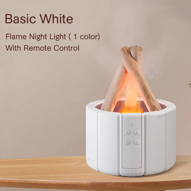 Simulated Flame Aroma Diffuser with LED Lighting